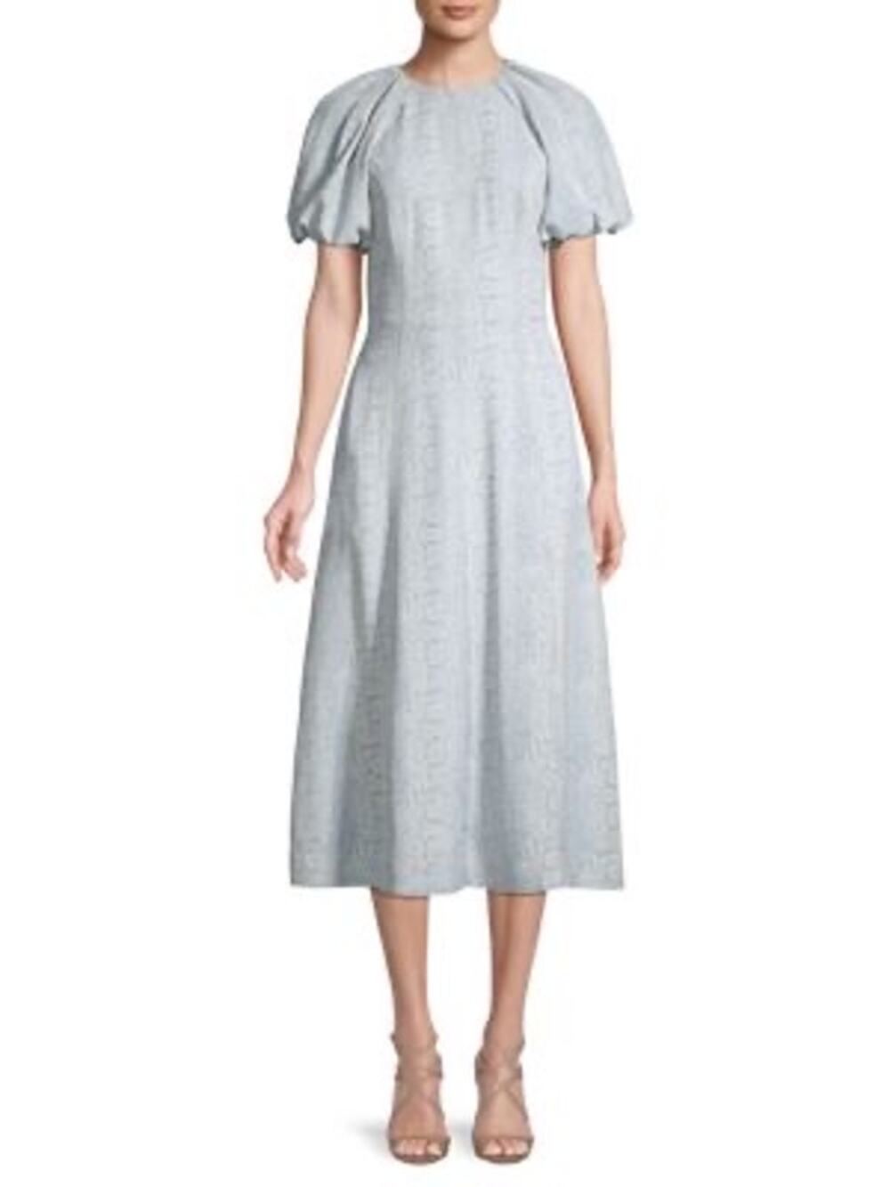 Rebecca Vallance Dondra Blue White Print Fit & Flare Dress Women’s US 10